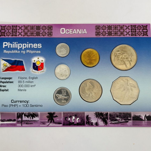 Philippines Flora & Fauna Coin Set 1983-1994 New Uncirculated