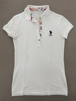 U.S. Polo Assn. γυναικείο polo λευκό XS σαν καινούργιο