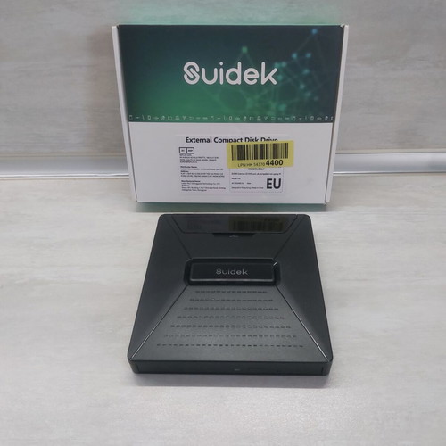 Suidek 7-in-1 external CD/DVD drive with M.2 NVMe SSD slot, new