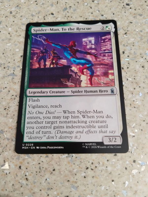 Magic the Gathering Spider-Man, To the Rescue card