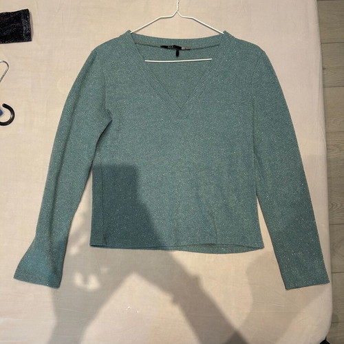 Ale thin sweater size L turquoise like new