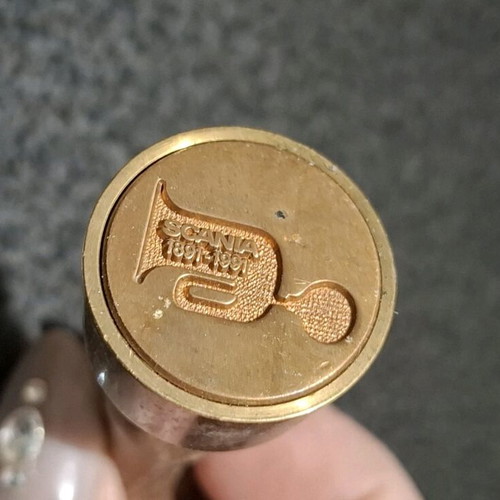 Scania 1891–1991 brass seal like new