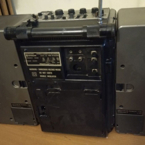 Hitachi TRK-9140 boombox used, vintage 1980s model