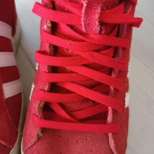 Adidas Originals boots used, red, size 40