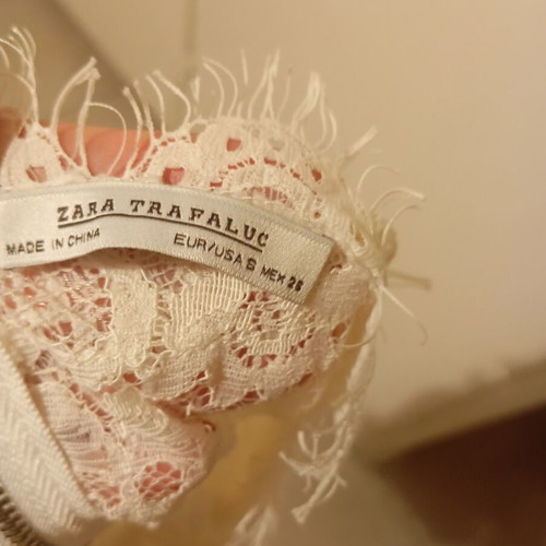 Zara lace blouse white size S like new