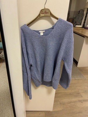 H&M γαλάζιο πουλόβερ σαν καινούργιο, μέγεθος small
