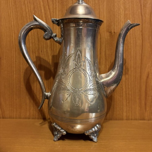 Vintage EPNS Silver-Plated Coffee Pot used, 22cm, heavy