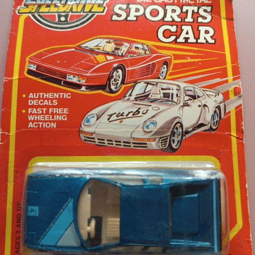 Vintage metal toy car like new, sealed packaging