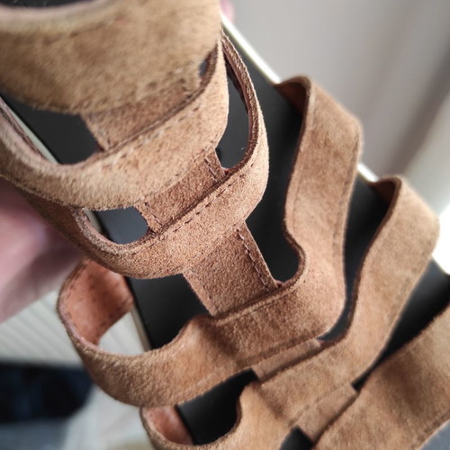 Italian leather sandals new size 39 brown