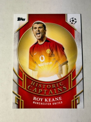 2024-25 Topps UCC Flagship Historic Captains Roy Keane card like new