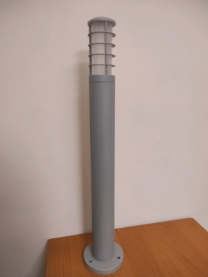 Adeleq Outdoor Column Light new, gray aluminum body