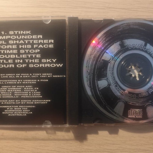 Orgy Of Pigs Where Feelings Die CD album 1993 near mint