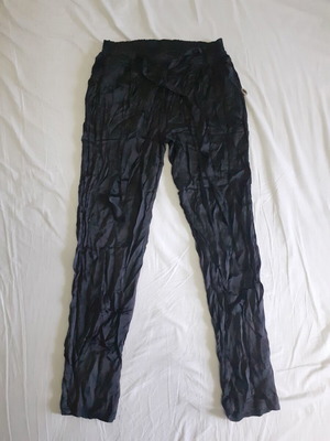 Lynne White satin women's pants used, black, size 38