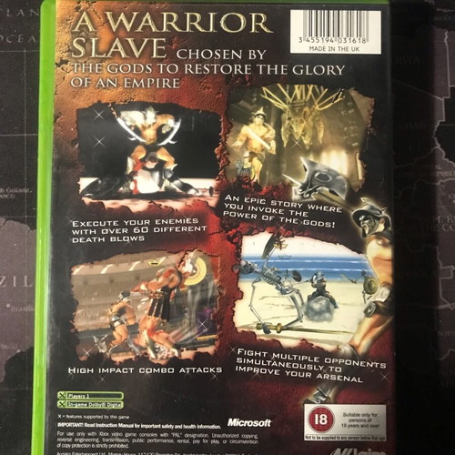 Gladiator Sword of Vengeance Xbox game new, fighting