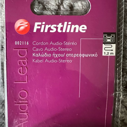 Firstline 2 RCA male audio cable new