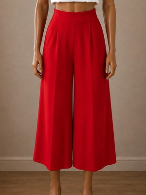 Zara culottes red pants
