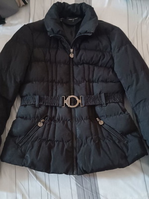 Jacket with elastic belt, black, XL