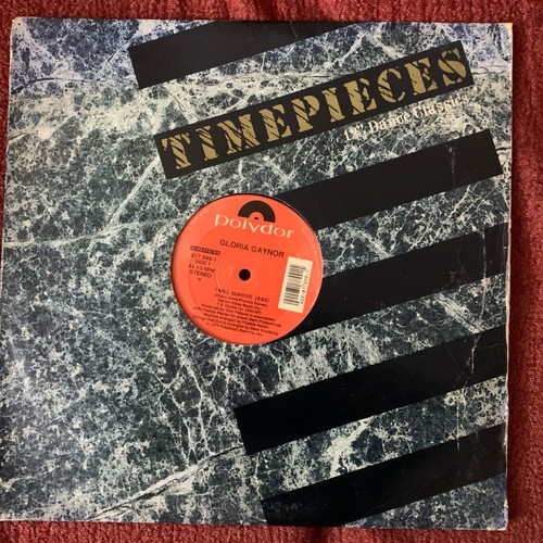 Gloria Gaynor I Will Survive 12" vinyl used, Timepieces Dance Classics