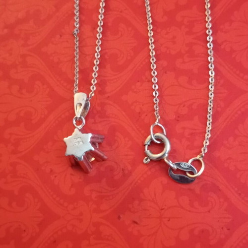 Loisir 925 silver necklace with zircon pendant