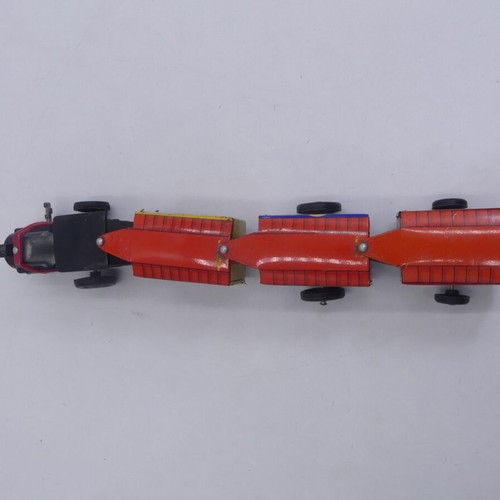 MTU Tin Litho Wind Up Zig Zag Comic Western Express Train Toy used