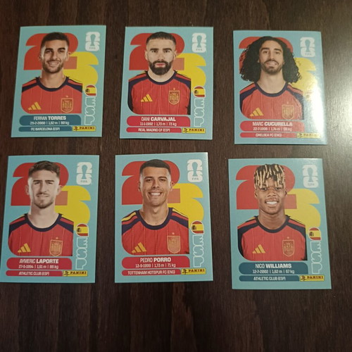 Panini Spain stickers new, set of 6