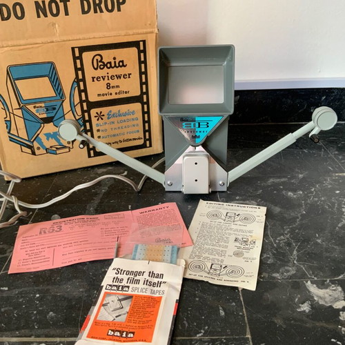 Baia Reviewer 8mm Movie Editor like new, complete set with box and instructions