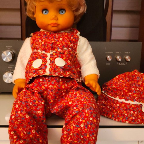 Vinyl doll 40cm used, rare collectible