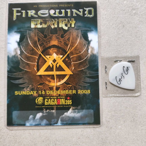 Firewind Gus G backstage pick in excellent condition