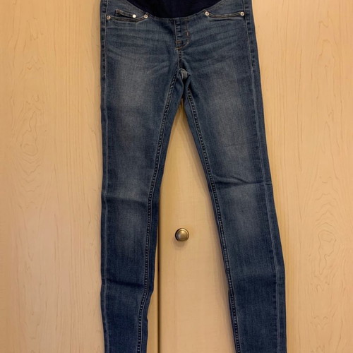 H&M maternity pants used, blue, in excellent condition