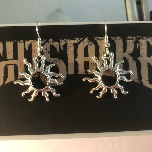 Handmade Sun Boho Earrings silver new