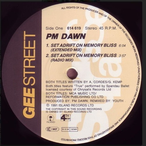 PM Dawn Set Adrift On Memory Bliss 12" βινύλιο σαν καινούργιο, ηλεκτρονική