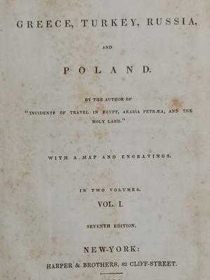 Travel book 1839, Greece after the 1821 revolution, volume 1