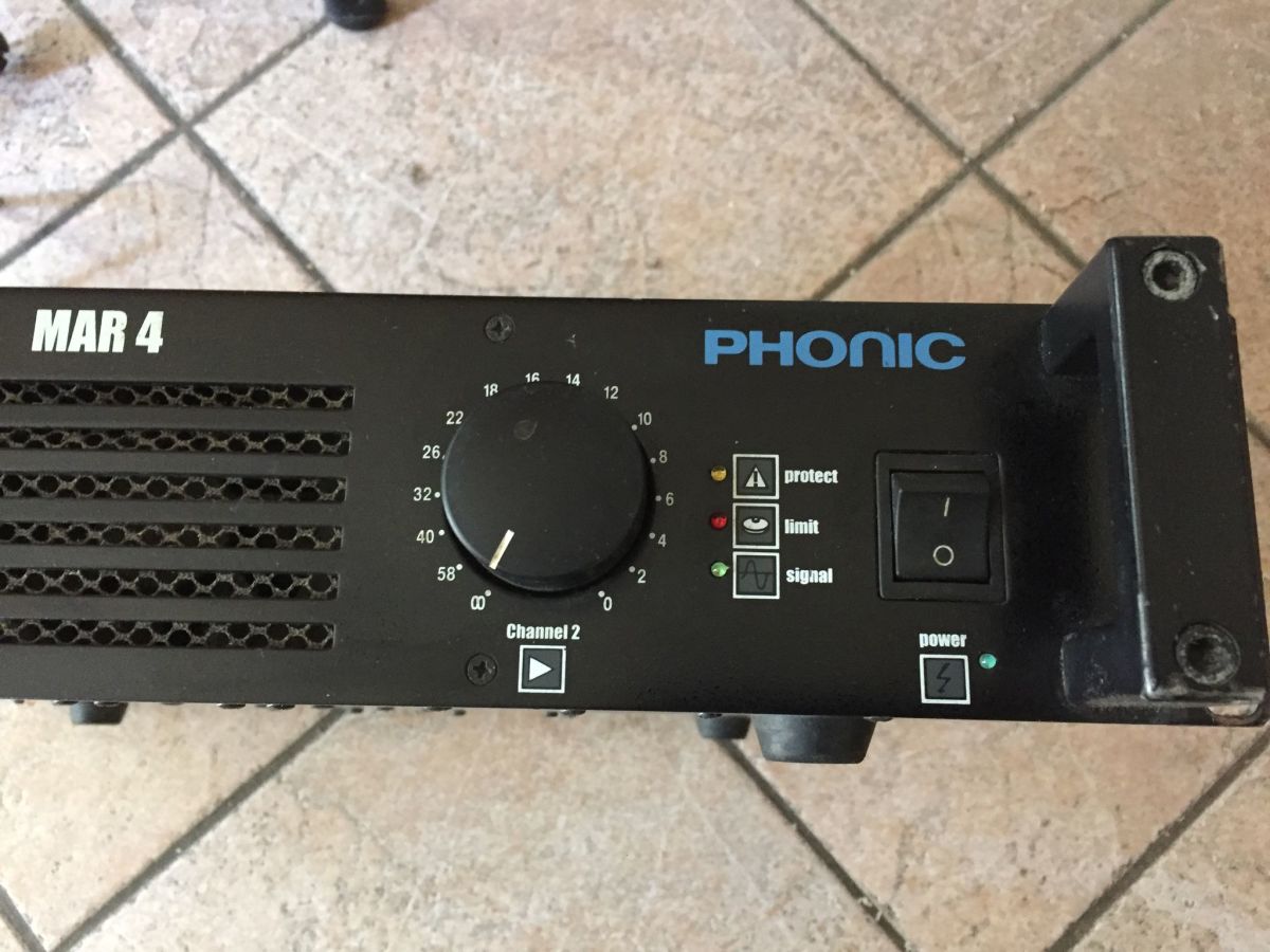 Phonic MAR 4 vintage power amplifier used - € 135,00 - Vendora.cy