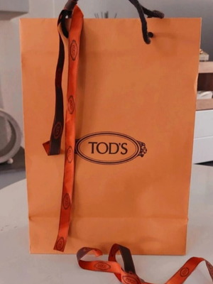 Αυθεντική χάρτινη τσάντα συσκευασίας Tod's με κορδέλα σαν καινούργιο