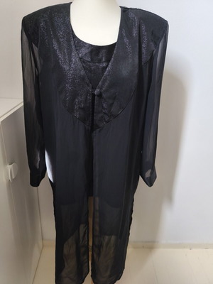 Blouse and shirt set like new, black
