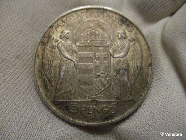  oungaria asimenio 5 pengo 1939