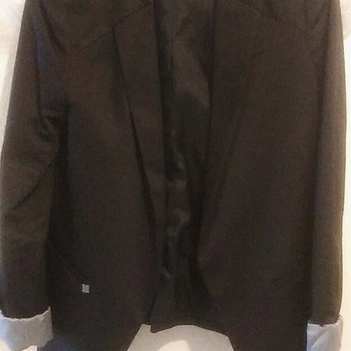 Attrattivo blazer like new, black with blue striped details, size L