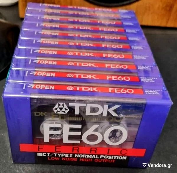 10 TDK kassetes ichou sfragismenes FE 60