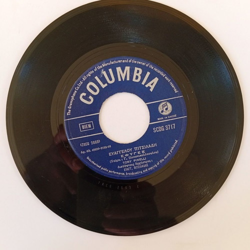 Tony Pinelli 45 rpm record used, laiko