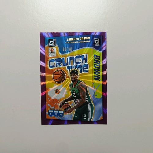 Brown Crunch Time Panini Euroleague purple like new