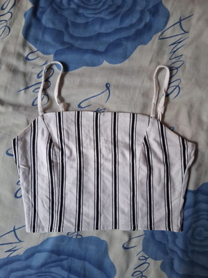 Bershka blouse used for small, black and white