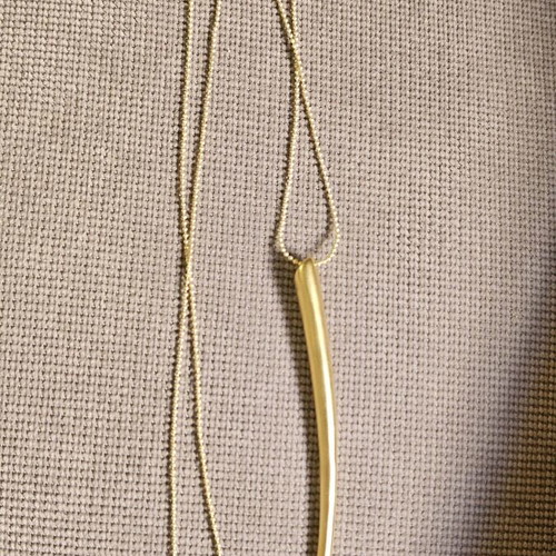 Jewelry set new, gold necklace and earrings