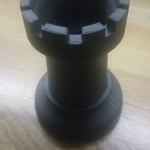 Black chess rook pencil holder, 3D printed