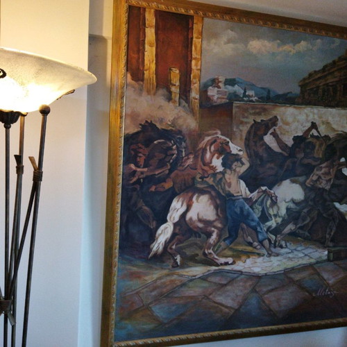 Oil painting on canvas new, artwork 1.92×1.70 m