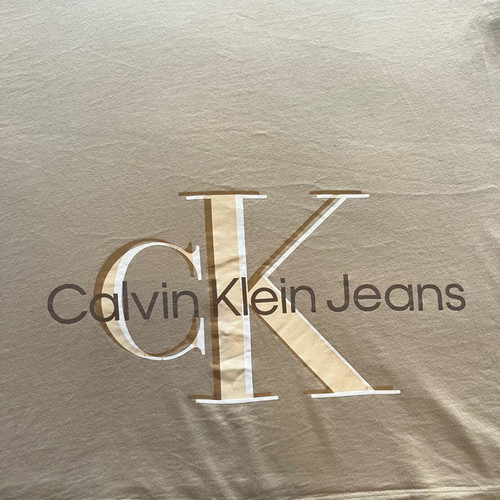 Calvin Klein Jeans T-shirt like new, beige, size S