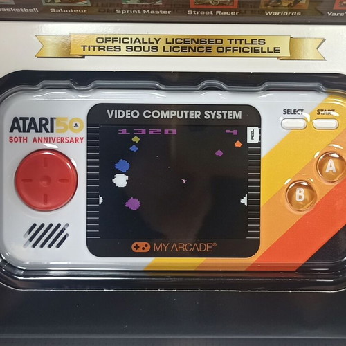 My Arcade Atari Pocket Player Pro new portable game system with 100 games