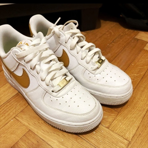 Nike Air Force 1 athletic shoes like new, size 38.5, white