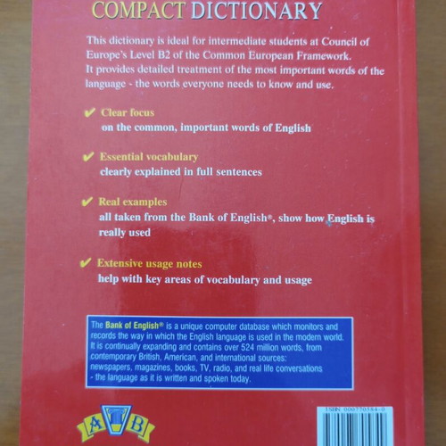 Betsis Compact Dictionary like new, English