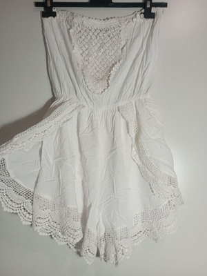 BSB Strapless Salopette white, like new, lined
