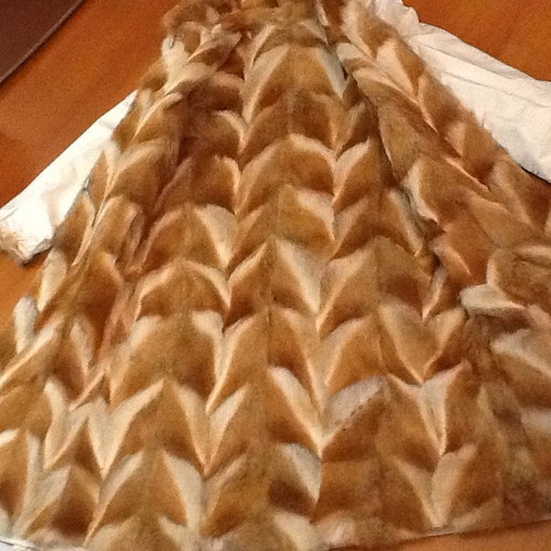 TWO-SIDED FUR COAT
